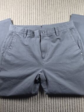 Men's Classic Straight Chino Pants - Slate Blue